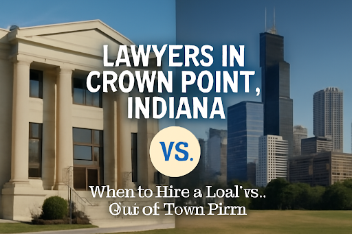 Lawyers in Crown Point, Indiana: When to Hire a Local vs. Out-of-Town Firm